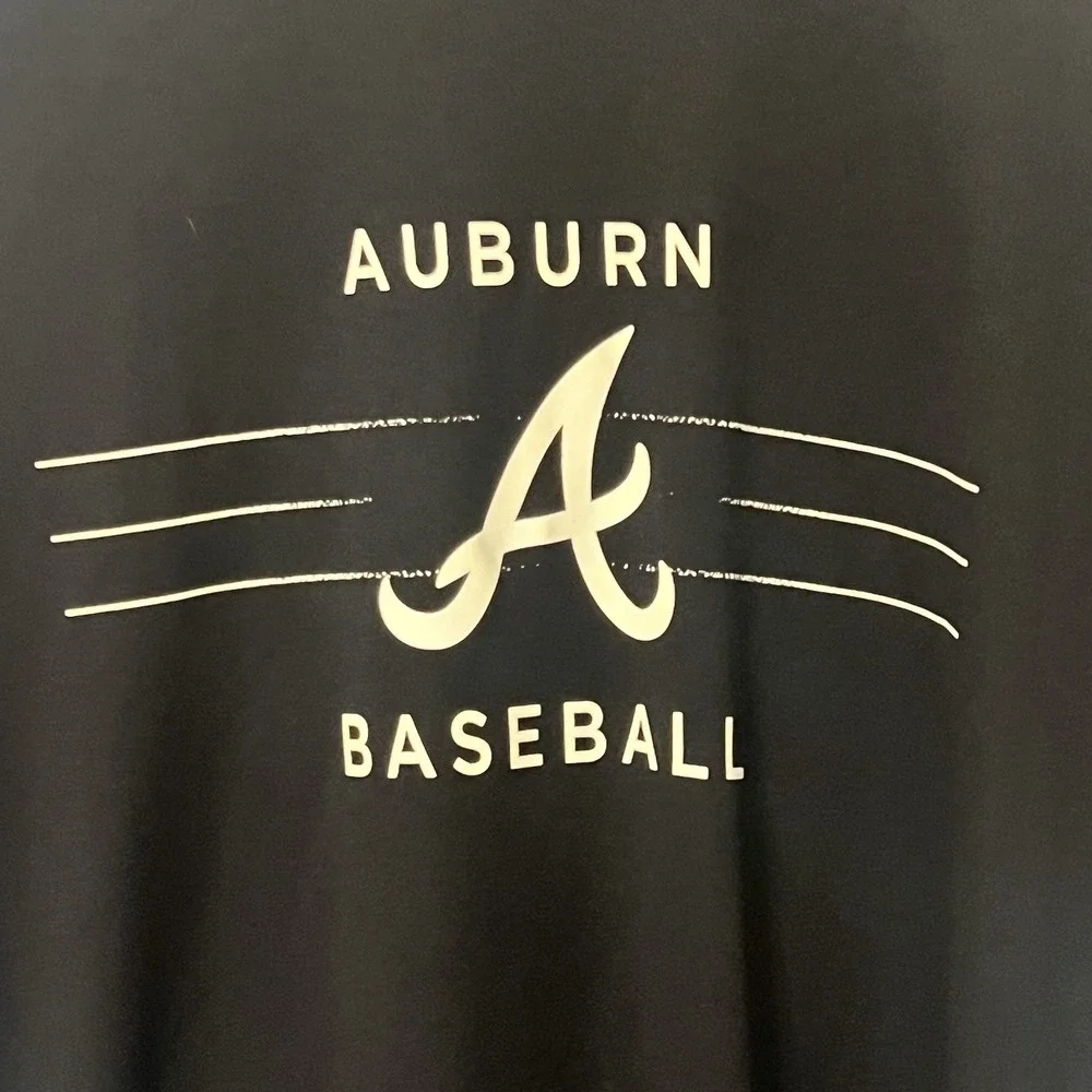 C2 Auburn Baseball Tigers Tee Shirt NCAA DriFit Style Large RARE Player Issue EC